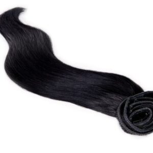 100% Remy Clip In Hair Extensions 1#